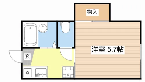 コーポクリ【102号室】の間取り