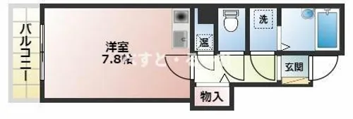 アビタシオン【201号室】の間取り