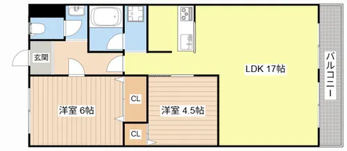 コテージ千秀水口【803号室】の間取り
