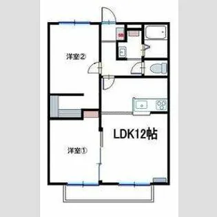 ファミール砂子A【1階】の間取り