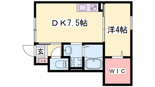 コンフォート双葉Ⅲ【102号室】の間取り