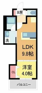 ウェルスクエア西宮【2階】の間取り