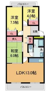 エスペランサ宝塚弐番館【3階】の間取り