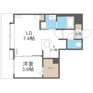 アルファスクエア宮の森3条【3階】の間取り