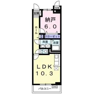 メゾン若江東【3階】の間取り