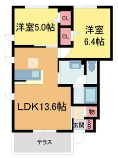 シャーメゾン樋ノ口A【103号室】の間取り