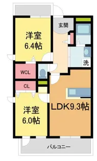 コモド西宮【606号室】の間取り