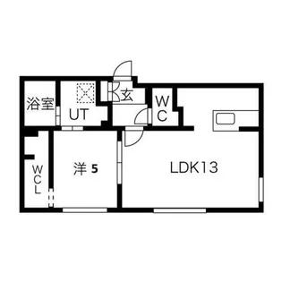 GEレジデンス琴似【4階】の間取り