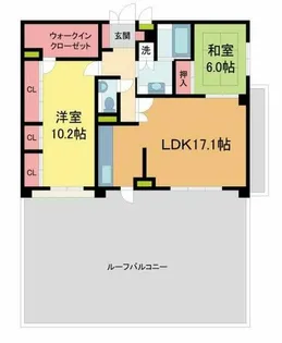 デ・リードヴィンテージ芦屋川山手光風館【2階】の間取り