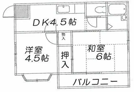 大阪府寝屋川市香里西之町【マンション】の間取り