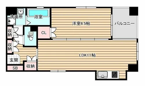 K.H.E【6階】の間取り