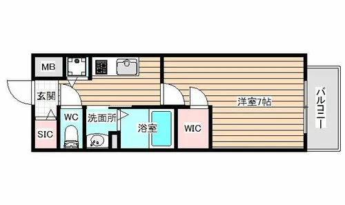 エスリード西九条レジデンス【3階】の間取り