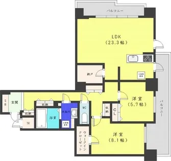 プレミスト円山表参道【10階】の間取り