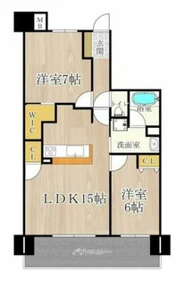 CITY SPIRE難波グレイス【7階】の間取り