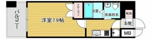 リファレンス下呉服町【10階】の間取り