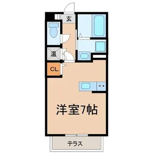 メゾン・クレール【1階】の間取り