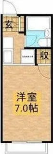 プチパレス熊取【2階】の間取り