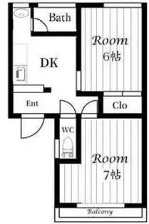 瀬川ハイツ【1階】の間取り