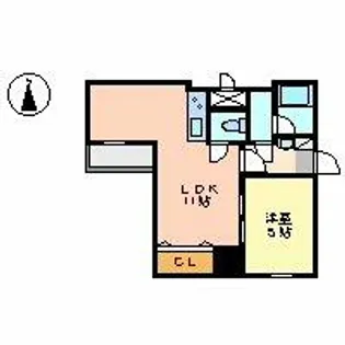 グレイス新栄【9階】の間取り