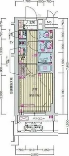 プレサンス名古屋幅下ファビュラス【13階】の間取り