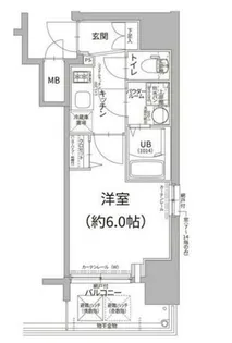 エスリード難波ザ・プレミア【12階】の間取り