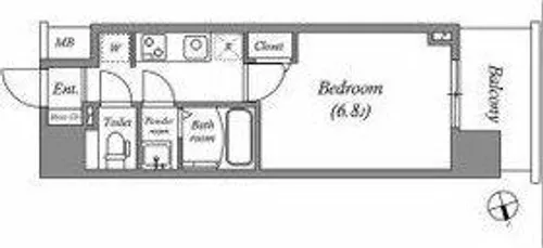 アドバンス名古屋ブランシュ【2階】の間取り