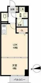 HF名駅北レジデンス WEST【15階】の間取り