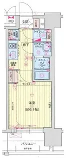 プレサンス松屋町ファステ【12階】の間取り