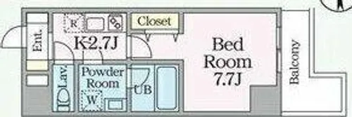 E-city大須【12階】の間取り
