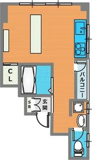 オーセント神戸南【201号室】の間取り