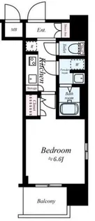 レジュールアッシュ心斎橋VITA【5階】の間取り