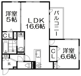 Clivia duex【2階】の間取り
