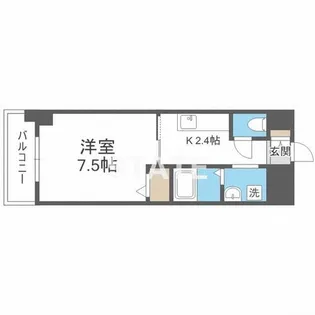 パウゼ大手前【6階】の間取り