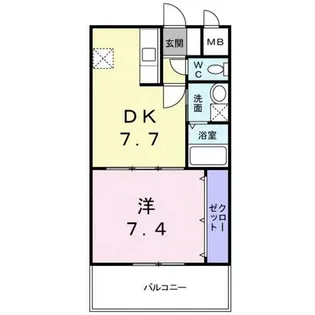ロゼ・クリスタ【4階】の間取り