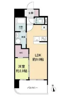 大阪府大阪市浪速区桜川1丁目【マンション】の間取り