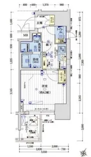 アクアプレイス江戸堀【5階】の間取り