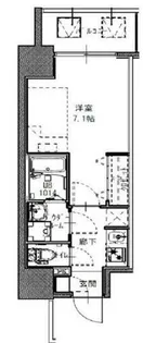 S-RESIDENCE福島玉川Uno【4階】の間取り