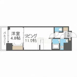 フォーリアライズ本町レクス【10階】の間取り