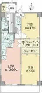 パーラムKY【2階】の間取り