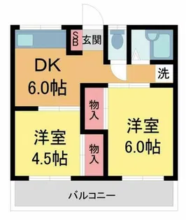 クボタハイツ【3階】の間取り