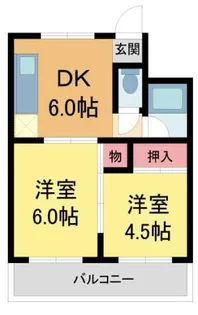 クボタハイツ【3階】の間取り