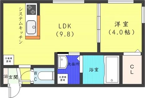 Terrace Kasumi【3階】の間取り