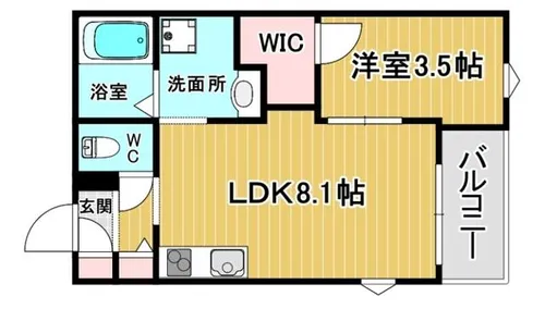 大阪府豊中市立花町1丁目【アパート】の間取り