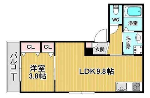 大阪府豊中市立花町1丁目【アパート】の間取り