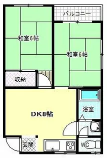 セントヒル藤井寺【1階】の間取り