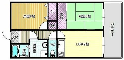 マンションウメノ【2階】の間取り
