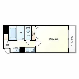 プレアデス寺田町【1階】の間取り