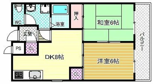 エトワールすみいち【3階】の間取り
