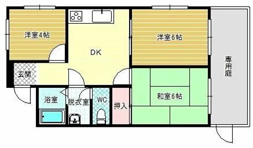 丸正ハイツ【1階】の間取り
