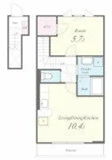 クローバー【2階】の間取り